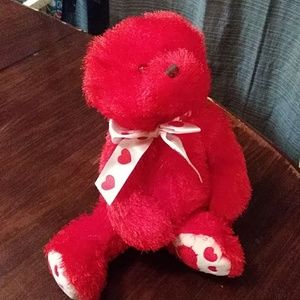 Ty Bear The Punkies Collection red teddy bear